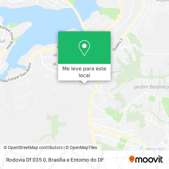 Rodovia Df 035 0 mapa