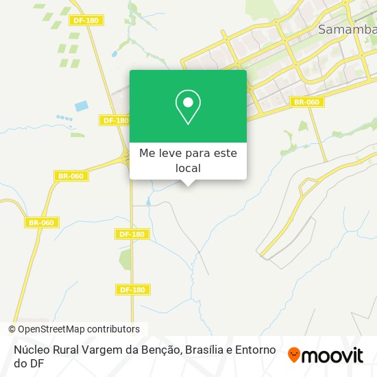 Núcleo Rural Vargem da Benção mapa