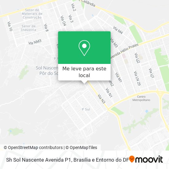 Sh Sol Nascente Avenida P1 mapa