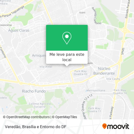 Veredão mapa
