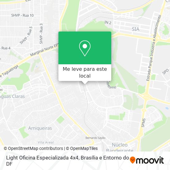 Light Oficina Especializada 4x4 mapa