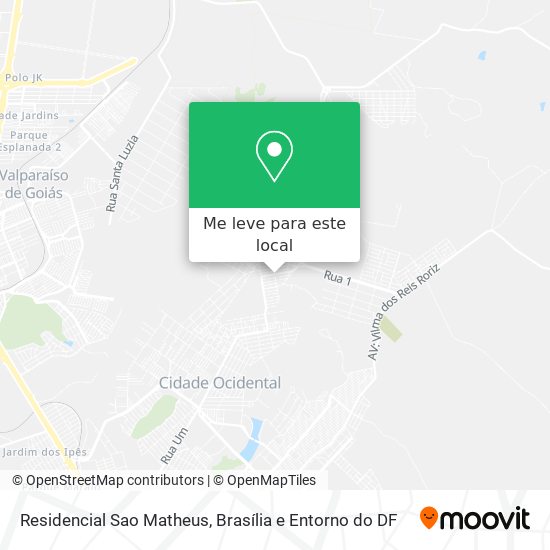 Residencial Sao Matheus mapa