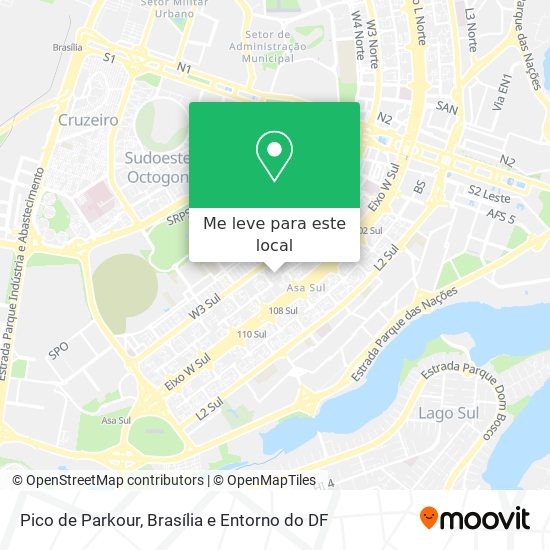 Pico de Parkour mapa