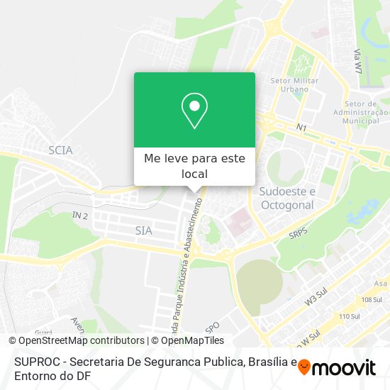 SUPROC - Secretaria De Seguranca Publica mapa