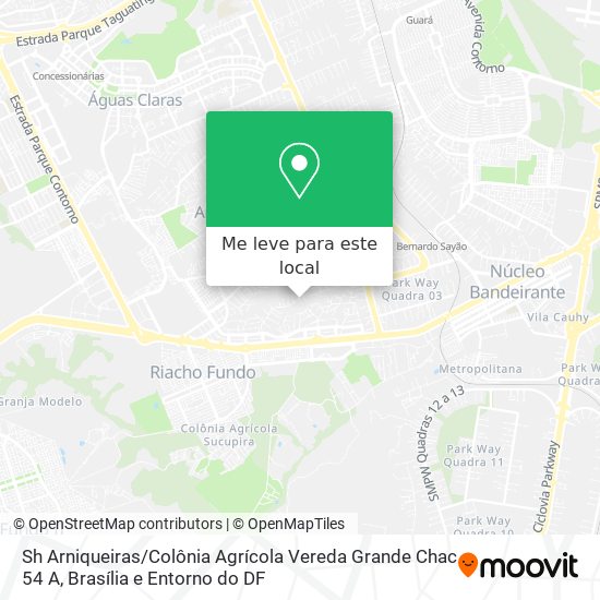 Sh Arniqueiras / Colônia Agrícola Vereda Grande Chac 54 A mapa