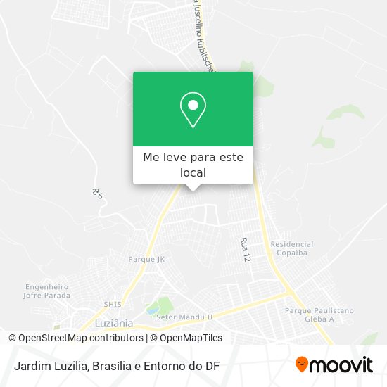 Jardim Luzilia mapa