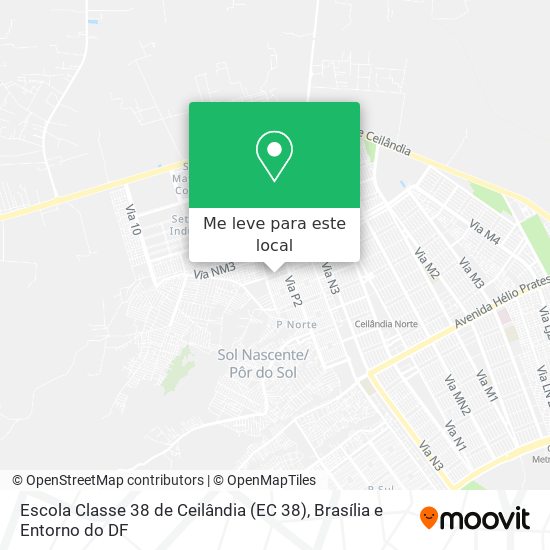 Escola Classe 38 de Ceilândia (EC 38) mapa