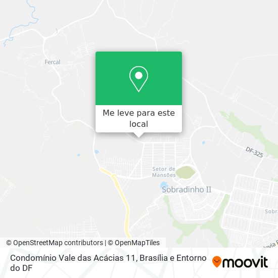 Condomínio Vale das Acácias 11 mapa