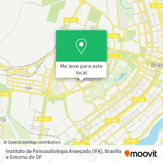 Instituto de Fonoaudiologia Avançada (IFA) mapa