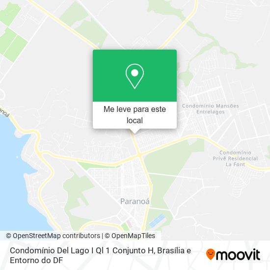 Condomínio Del Lago I Ql 1 Conjunto H mapa