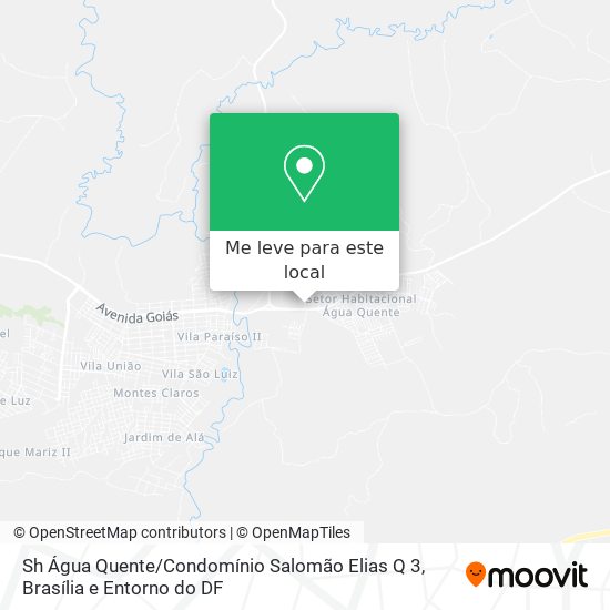 Sh Água Quente / Condomínio Salomão Elias Q 3 mapa