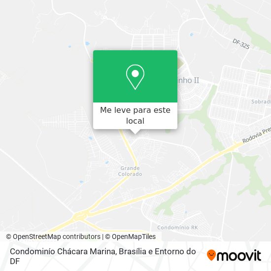Condominío Chácara Marina mapa