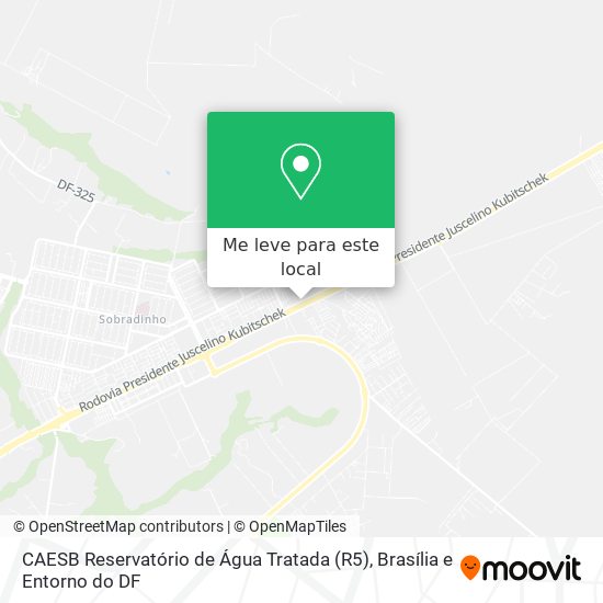 CAESB Reservatório de Água Tratada (R5) mapa