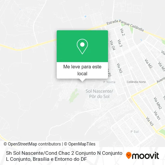 Sh Sol Nascente / Cond Chac 2 Conjunto N Conjunto L Conjunto mapa
