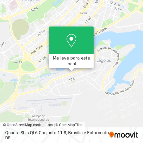 Quadra Shis Ql 6 Conjunto 11 8 mapa