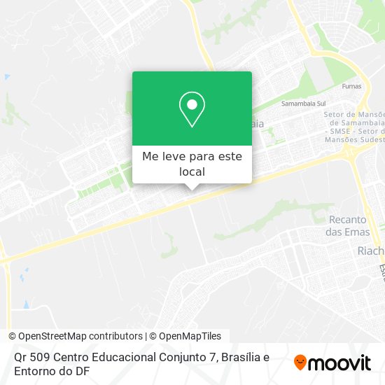 Qr 509 Centro Educacional Conjunto 7 mapa