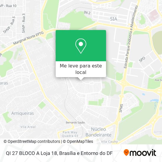 QI 27 BLOCO A Loja 18 mapa