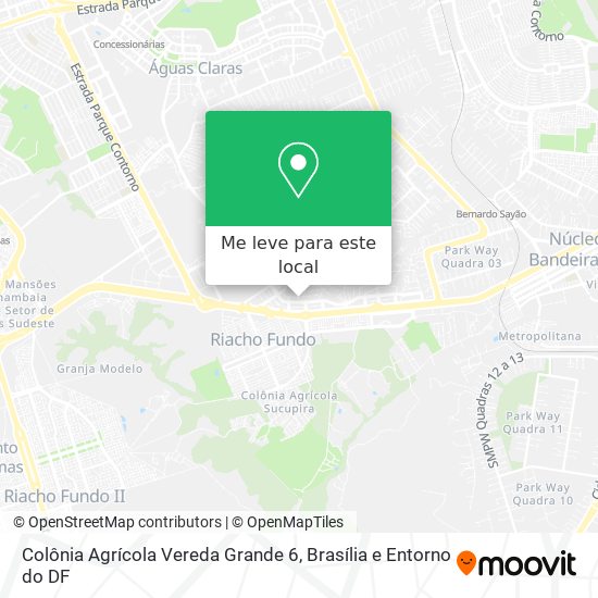 Colônia Agrícola Vereda Grande 6 mapa