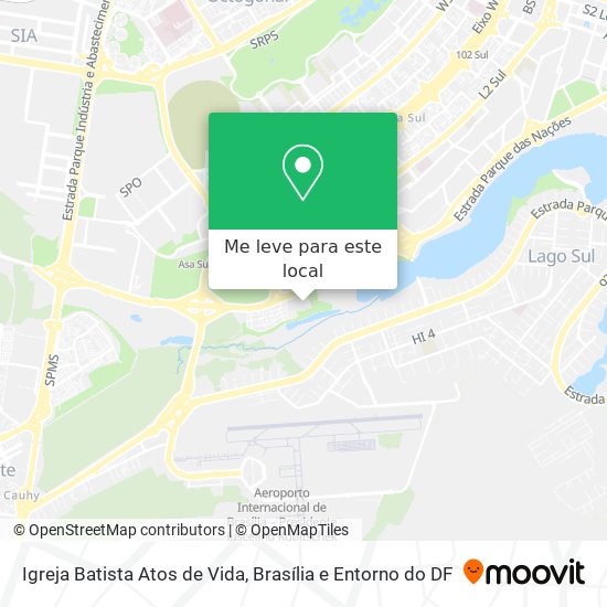 Igreja Batista Atos de Vida mapa