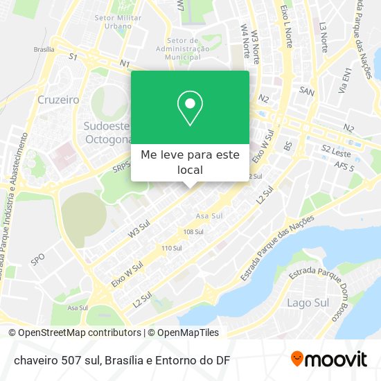 chaveiro 507 sul mapa