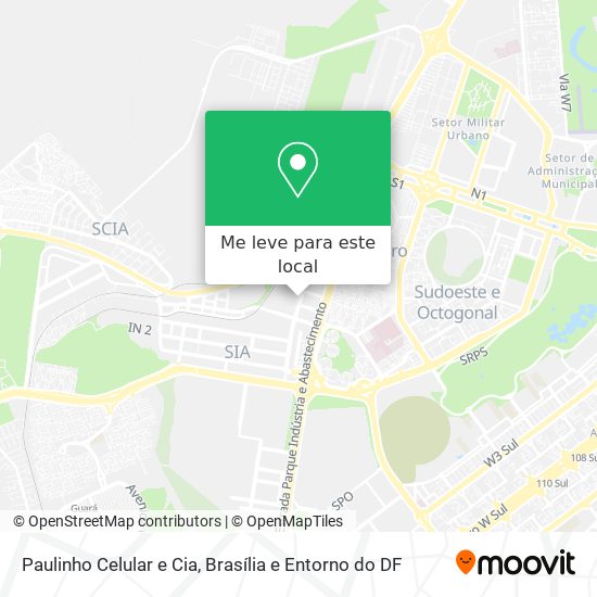 Paulinho Celular e Cia mapa