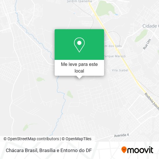 Chácara Brasil mapa