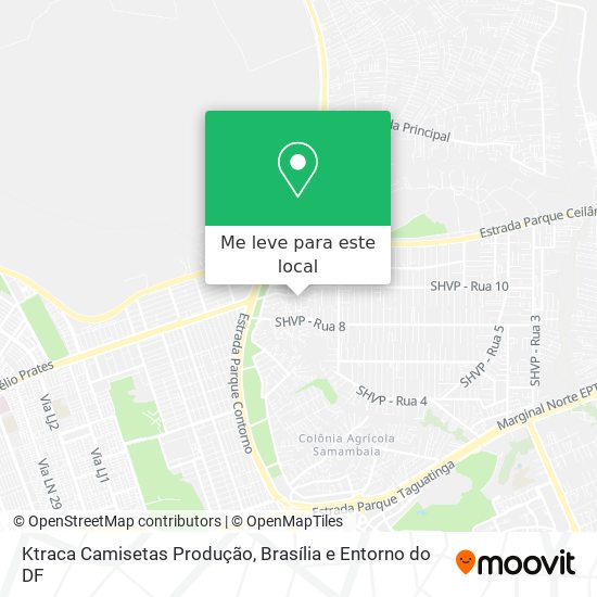 Ktraca Camisetas Produção mapa