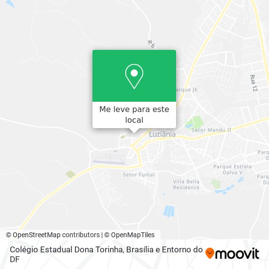 Colégio Estadual Dona Torinha mapa