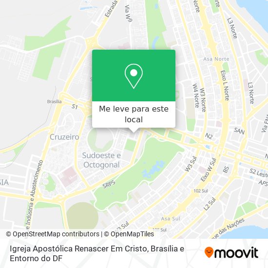 Igreja Apostólica Renascer Em Cristo mapa