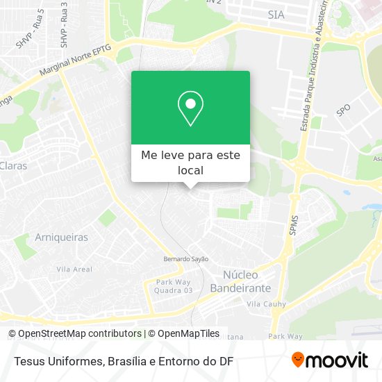 Tesus Uniformes mapa