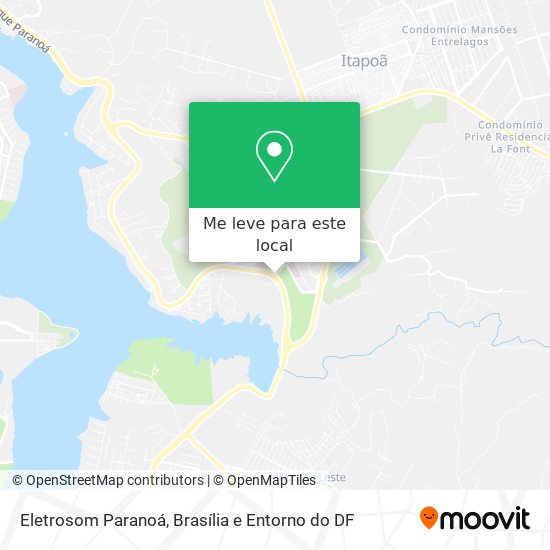 Eletrosom Paranoá mapa