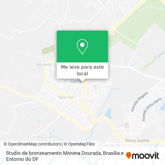 Studio de bronzeamento Morena Dourada mapa