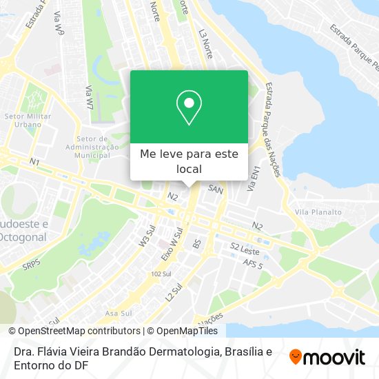 Dra. Flávia Vieira Brandão Dermatologia mapa