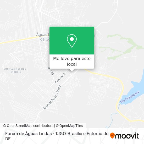 Fórum de Águas Lindas - TJGO mapa