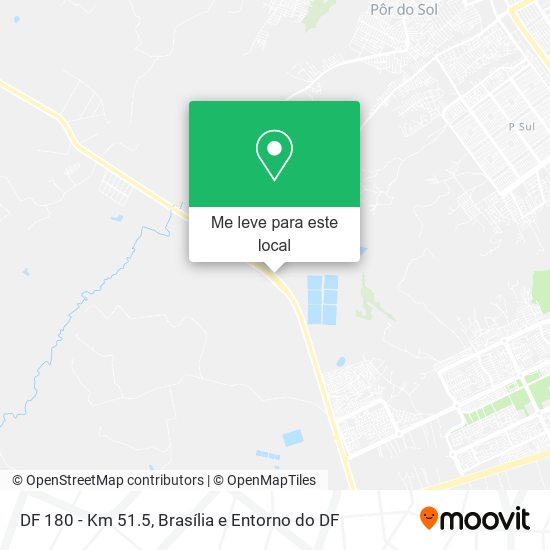 DF 180 - Km 51.5 mapa