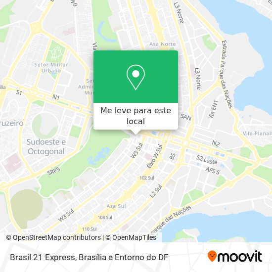 Brasil 21 Express mapa