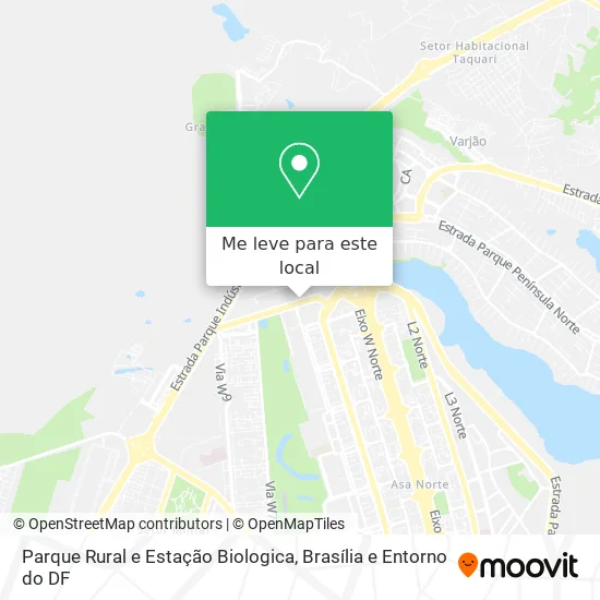 Parque Rural e Estação Biologica mapa