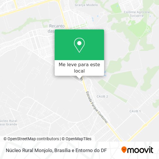 Núcleo Rural Monjolo mapa