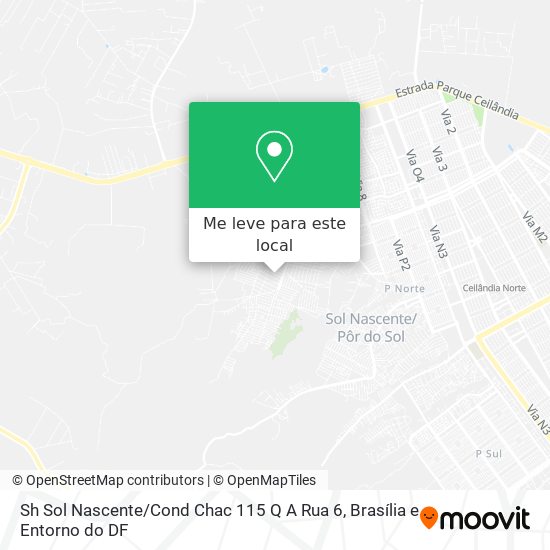 Sh Sol Nascente / Cond Chac 115 Q A Rua 6 mapa