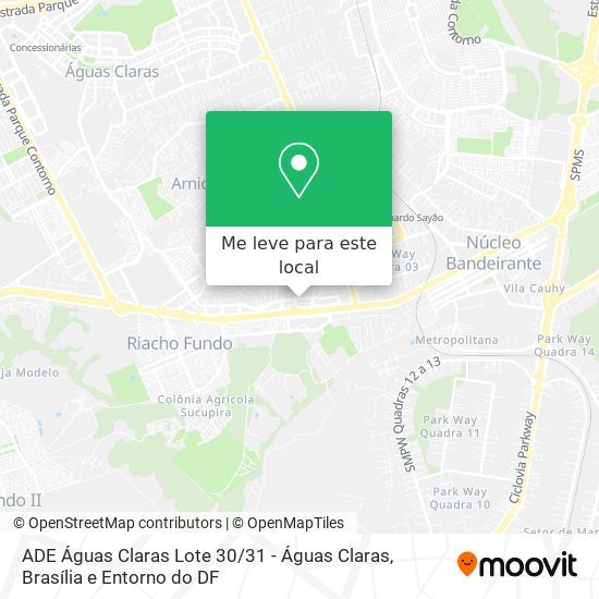 ADE Águas Claras Lote 30 / 31 - Águas Claras mapa
