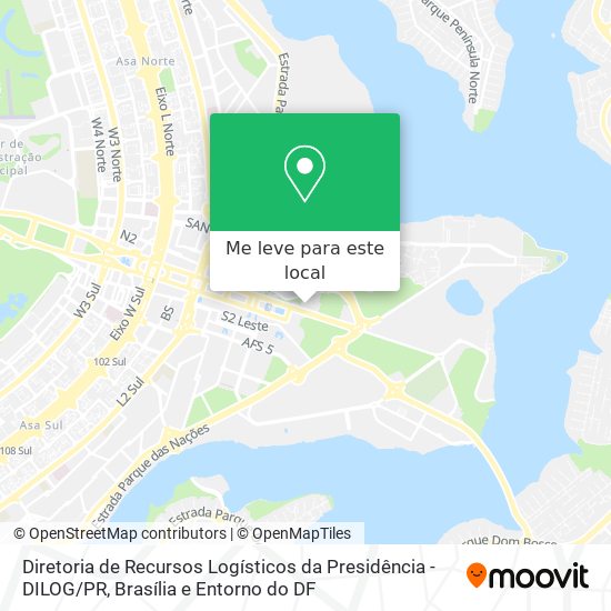Diretoria de Recursos Logísticos da Presidência -DILOG / PR mapa
