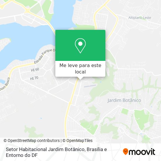 Setor Habitacional Jardim Botânico mapa