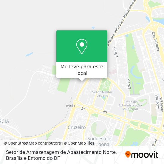 Setor de Armazenagem de Abastecimento Norte mapa