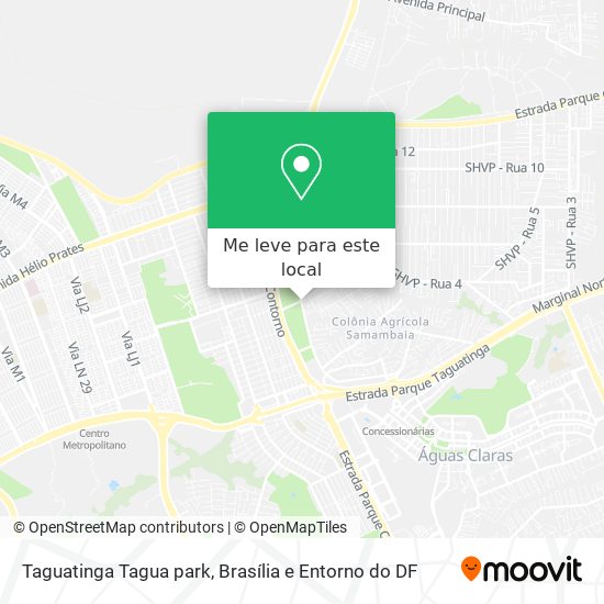 Taguatinga Tagua park mapa