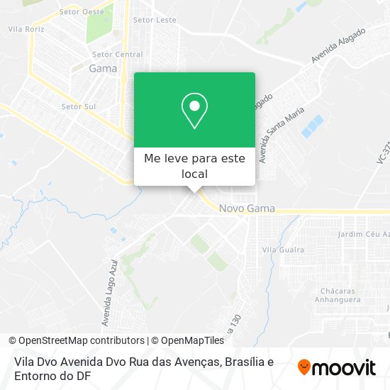 Vila Dvo Avenida Dvo Rua das Avenças mapa