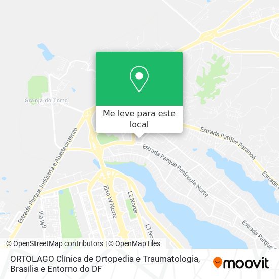 ORTOLAGO Clínica de Ortopedia e Traumatologia mapa