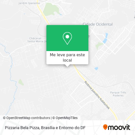 Pizzaria Bela Pizza mapa