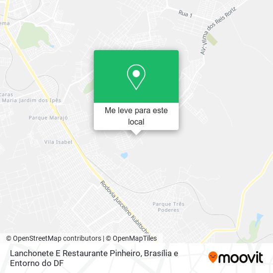 Lanchonete E Restaurante Pinheiro mapa