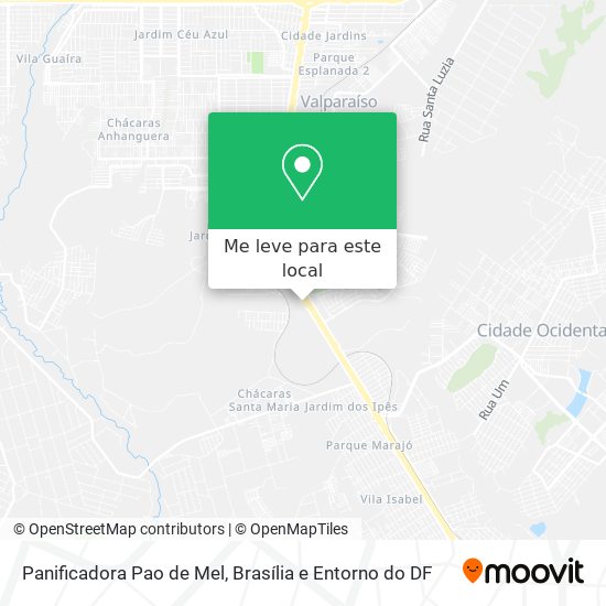 Panificadora Pao de Mel mapa