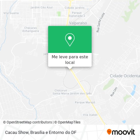 Cacau Show mapa